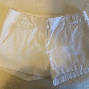 Womens Jcrew White Chino Cotton Shorts